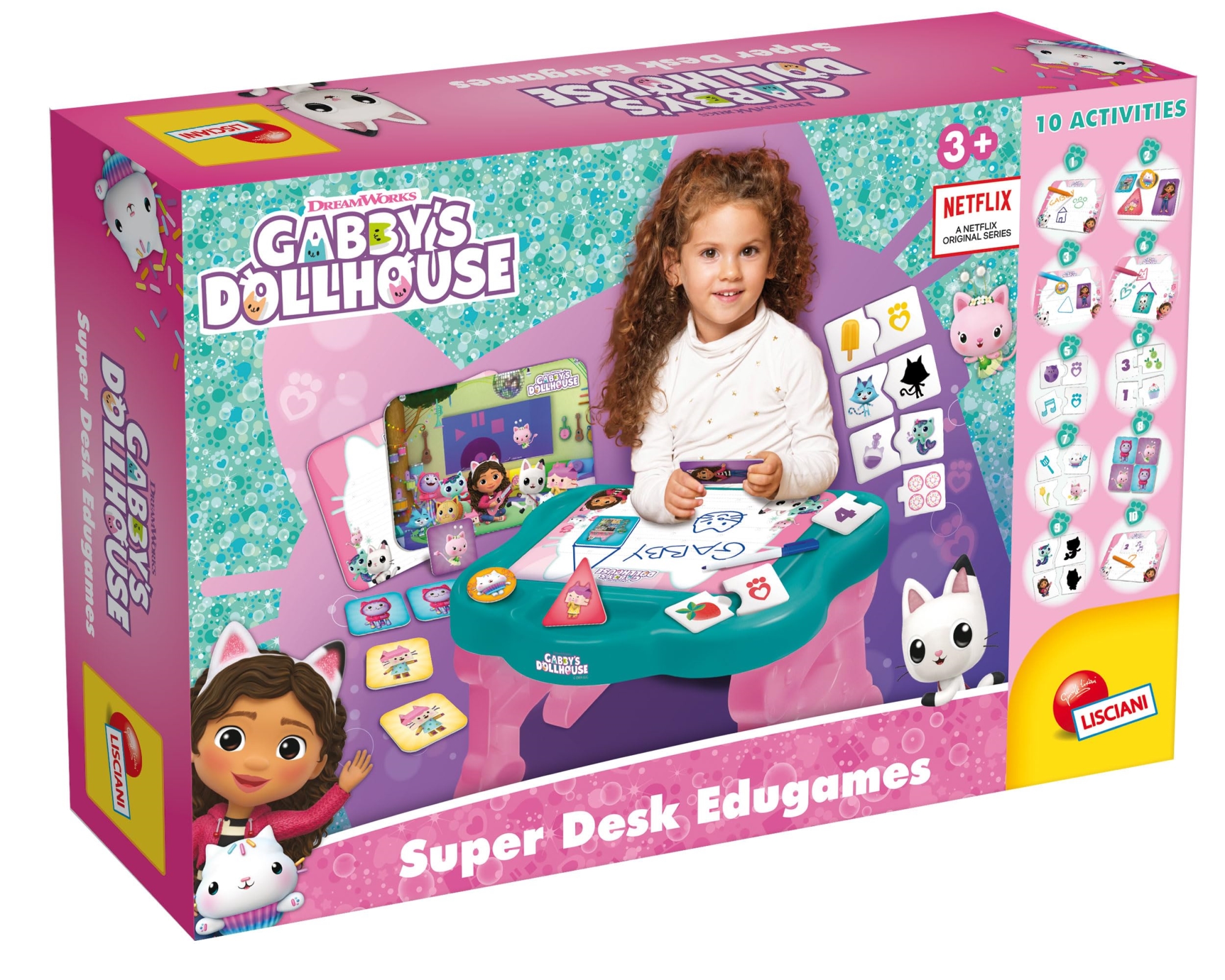 Merchandising Gabby'S Dollhouse: Lisciani - Super Desk Edugames NUOVO SIGILLATO, EDIZIONE DEL 28/02/2024 DISPO ENTRO UN MESE, SU ORDINAZIONE