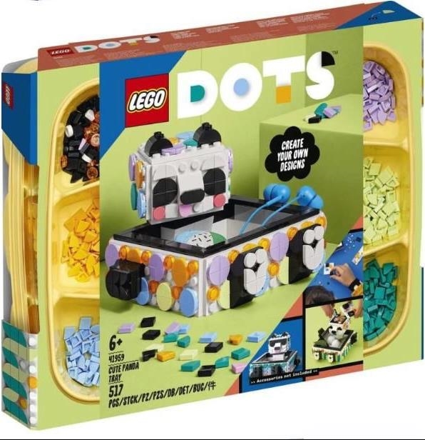 Merchandising Lego: 41959 - Dots - Il Simpatico Panda Portaoggetti NUOVO SIGILLATO, EDIZIONE DEL 20/06/2022 SUBITO DISPONIBILE