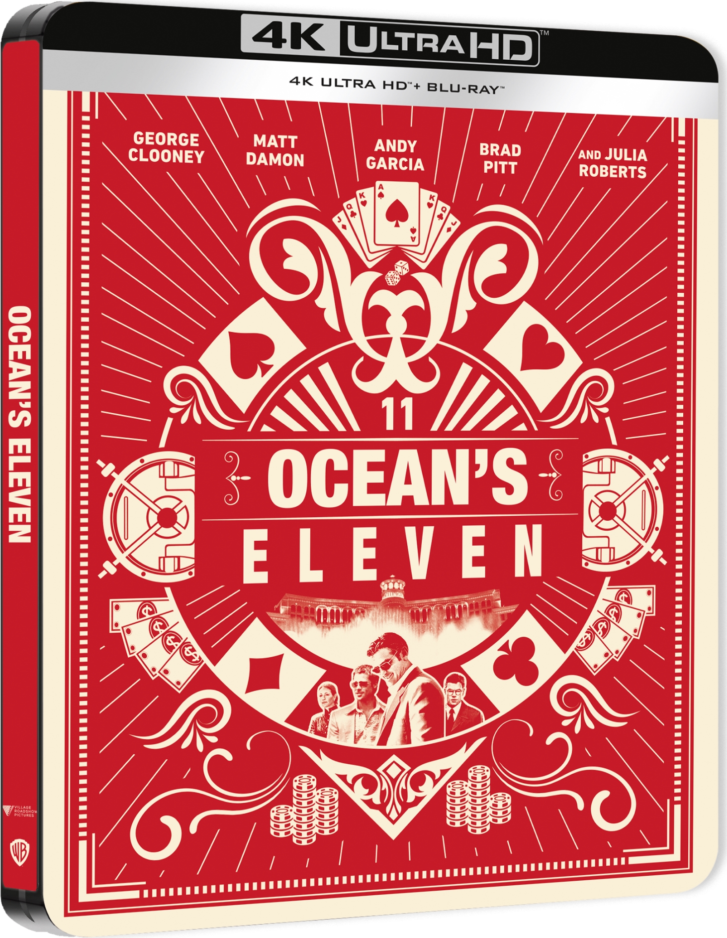 Blu-Ray 4K Uhd Ocean'S Eleven - Fate Il Vostro Gioco Steelbook (4K Ultra Hd + Blu-Ray) NUOVO SIGILLATO, EDIZIONE DEL 23/05/2024 SUBITO DISPONIBILE