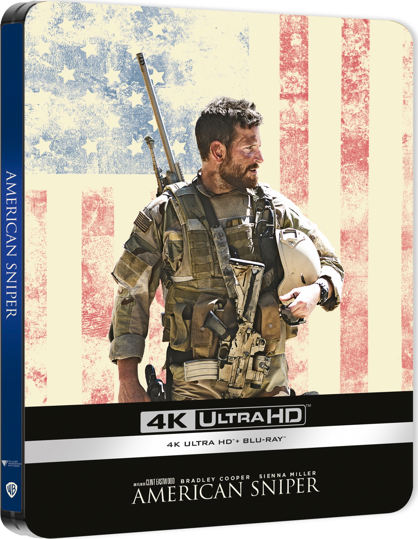 Blu-Ray 4K Uhd American Sniper (Steelbook) (4K Ultra Hd + Blu-Ray) NUOVO SIGILLATO, EDIZIONE DEL 23/05/2024 SUBITO DISPONIBILE