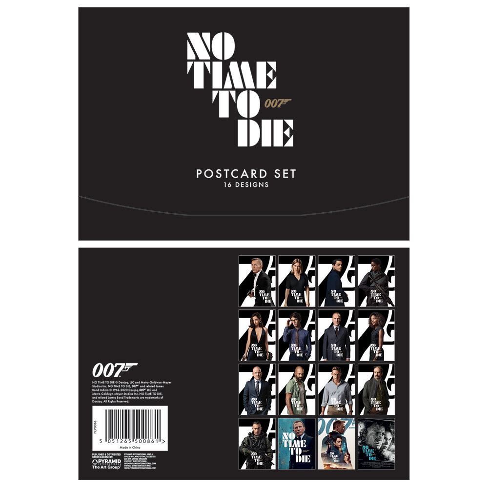 Merchandising 007 James Bond: No Time To Die Postcard Set (Set Cartoline) NUOVO SIGILLATO, EDIZIONE DEL 12/03/2021 SUBITO DISPONIBILE