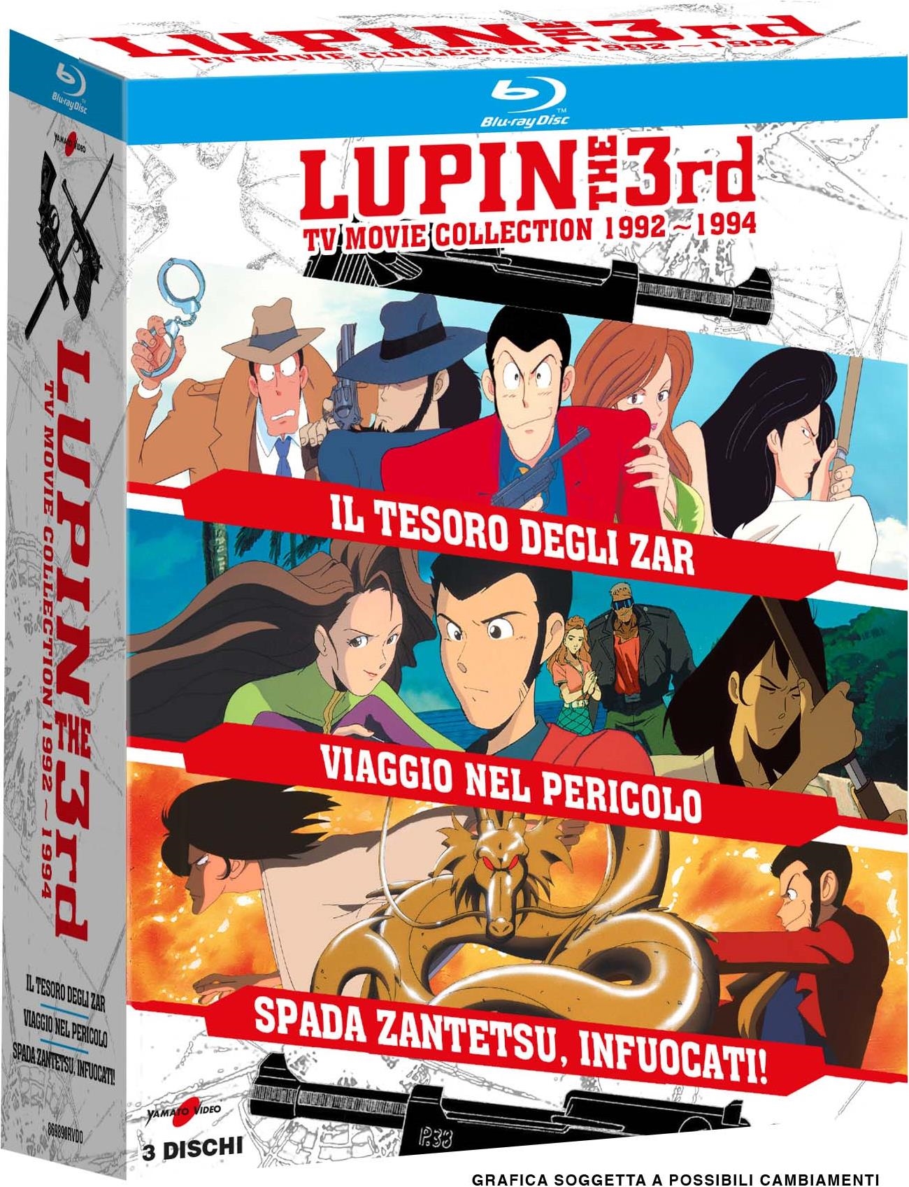 Blu-Ray Lupin III - Tv Movie Collection 1992-1994 (3 Blu-Ray) NUOVO SIGILLATO, EDIZIONE DEL 11/10/2023 SUBITO DISPONIBILE