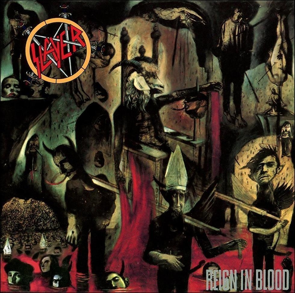 Vinile Slayer - Reign In Blood (Clear With Red Splatter Vinyl) NUOVO SIGILLATO, EDIZIONE DEL 08/03/2024 SUBITO DISPONIBILE