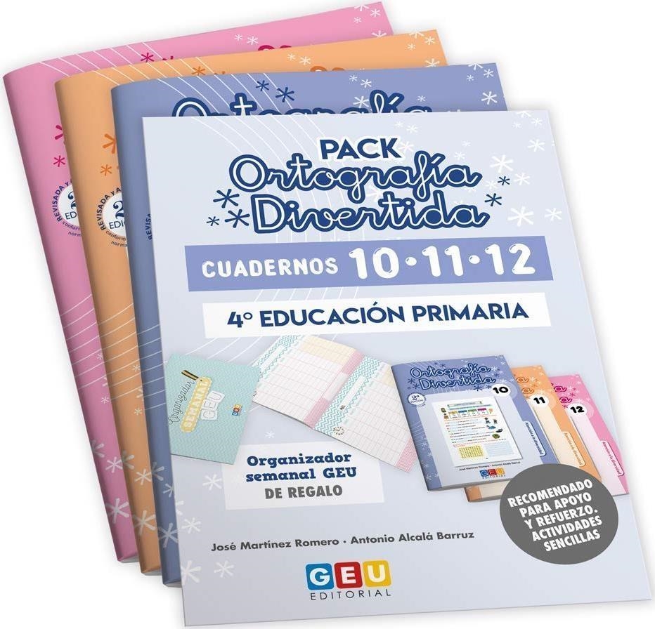 Libri Pack Ortografia Divertida 4 +Organizador Semanal NUOVO SIGILLATO SUBITO DISPONIBILE